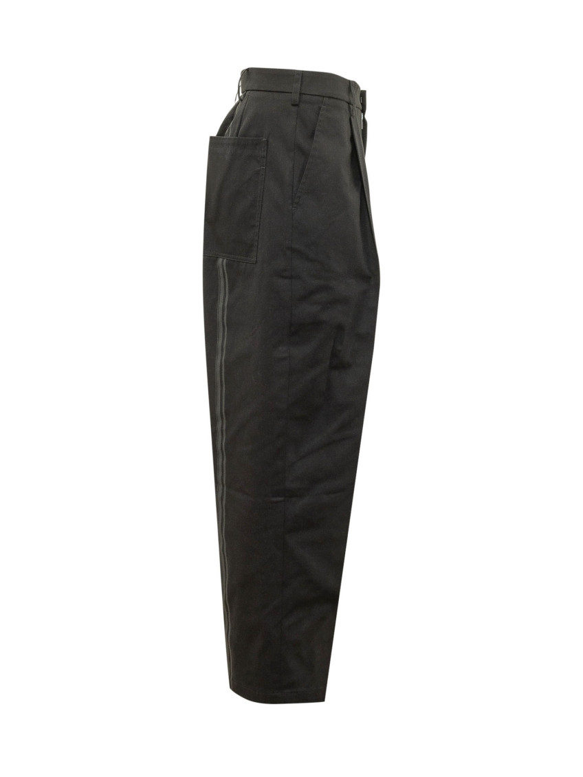 Black Straight Flat Front Pants