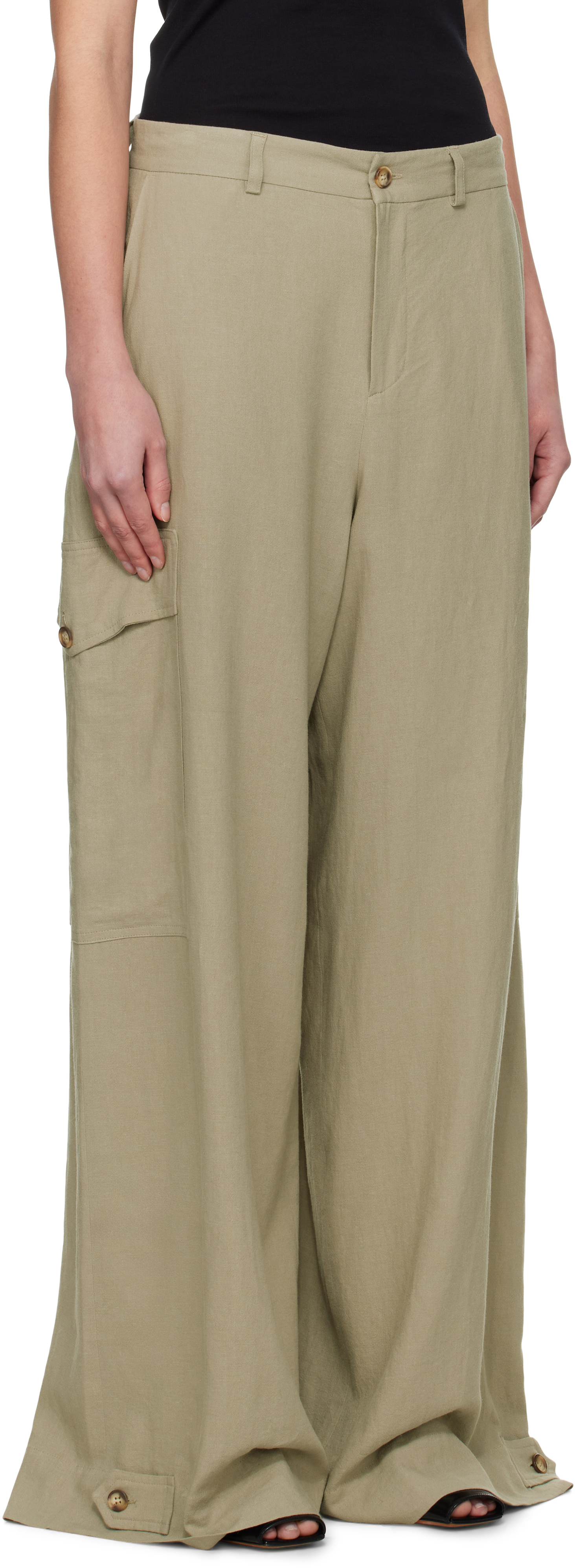La Collection Green Stein Trousers