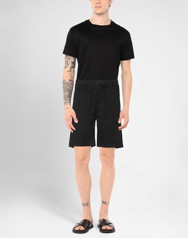 Iuter Man Shorts & Bermuda Shorts Black Size S Cotton, Elastane