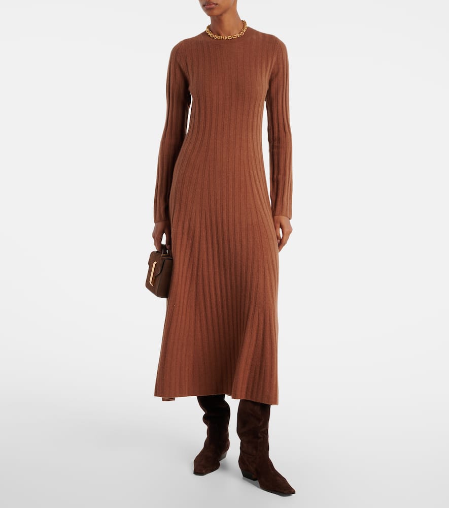 Gia ribbed-knit wool and cashmere maxi dress