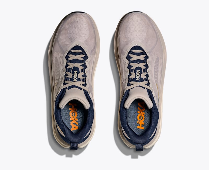 HOKA Men's Kawana 3 Shoes in Putty/Midnight Blue