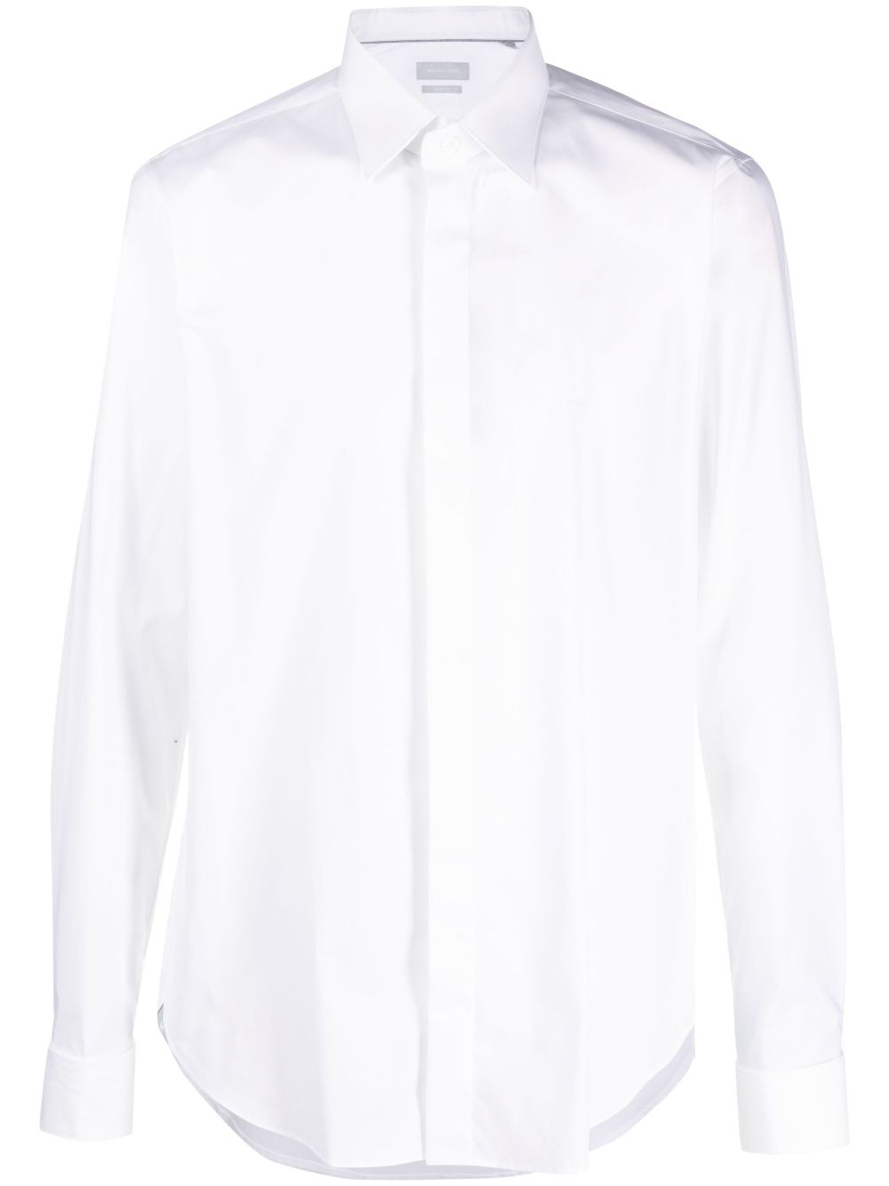 Long-sleeve cotton shirt - White