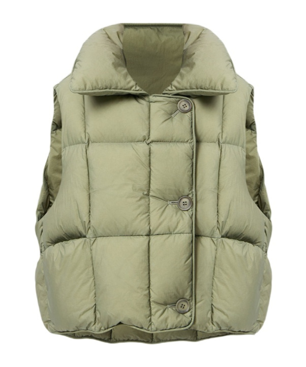 Cozy Cloud quilted pillow-collar vest