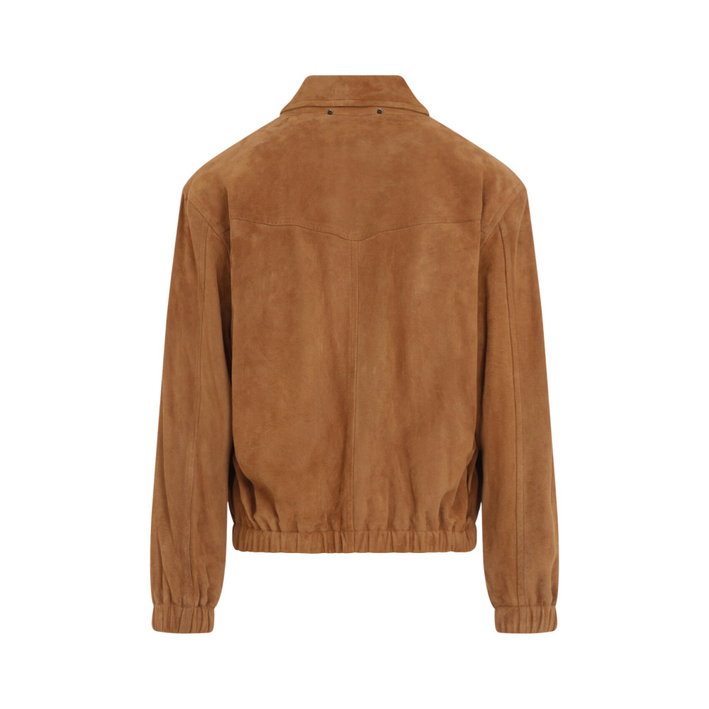Brown Shirt Collar Jacket