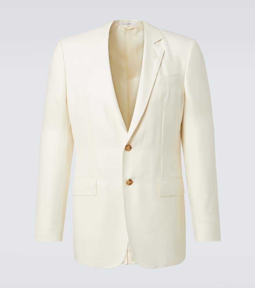 Wool, silk and linen corduroy blazer