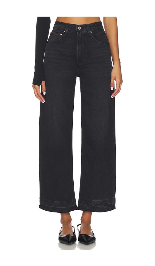 PAIGE Arellia Ankle Petite Barrel Leg Jeans in Black. - 34P also in 23P, 24P, 25P, 26P, 27P, 28P, 29P, 30P, 31P, 32P, 33P