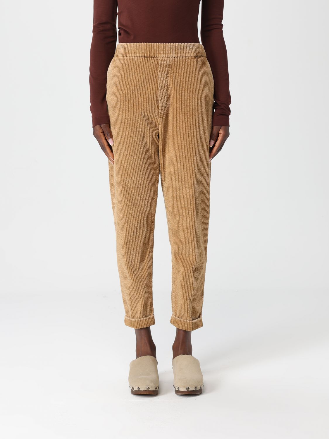 Pants Woman color Beige