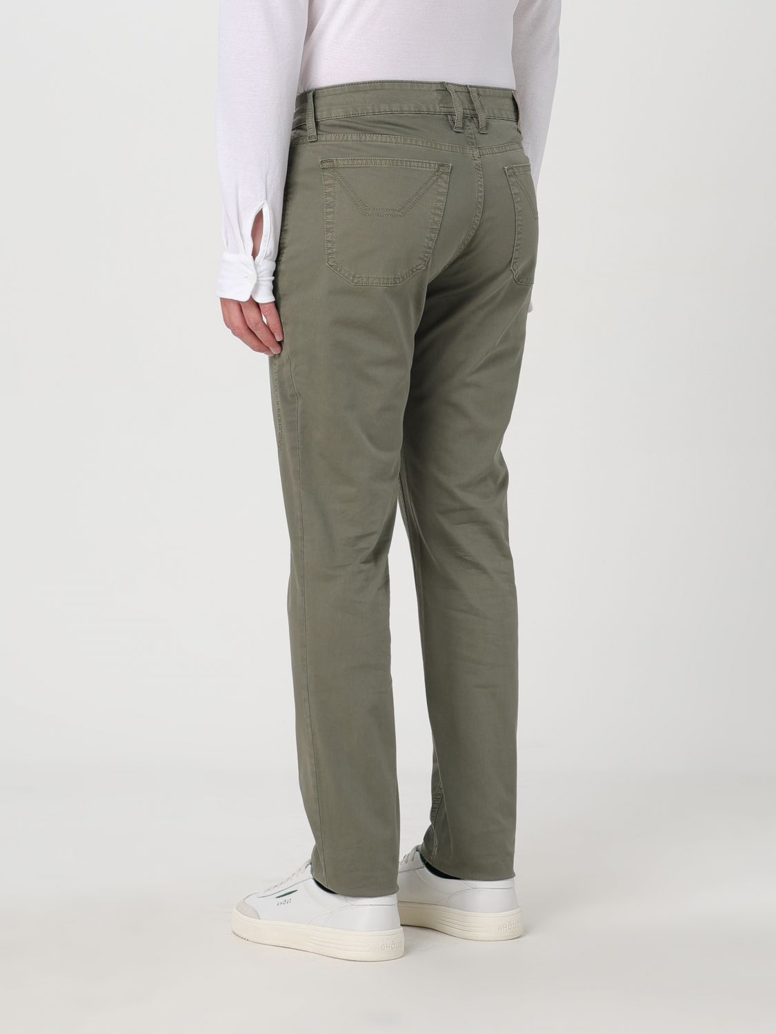 Pants Men color Green
