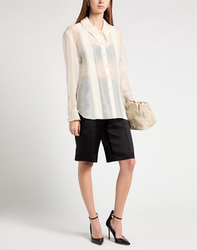 Woman Shirt Ivory Size 8 Silk