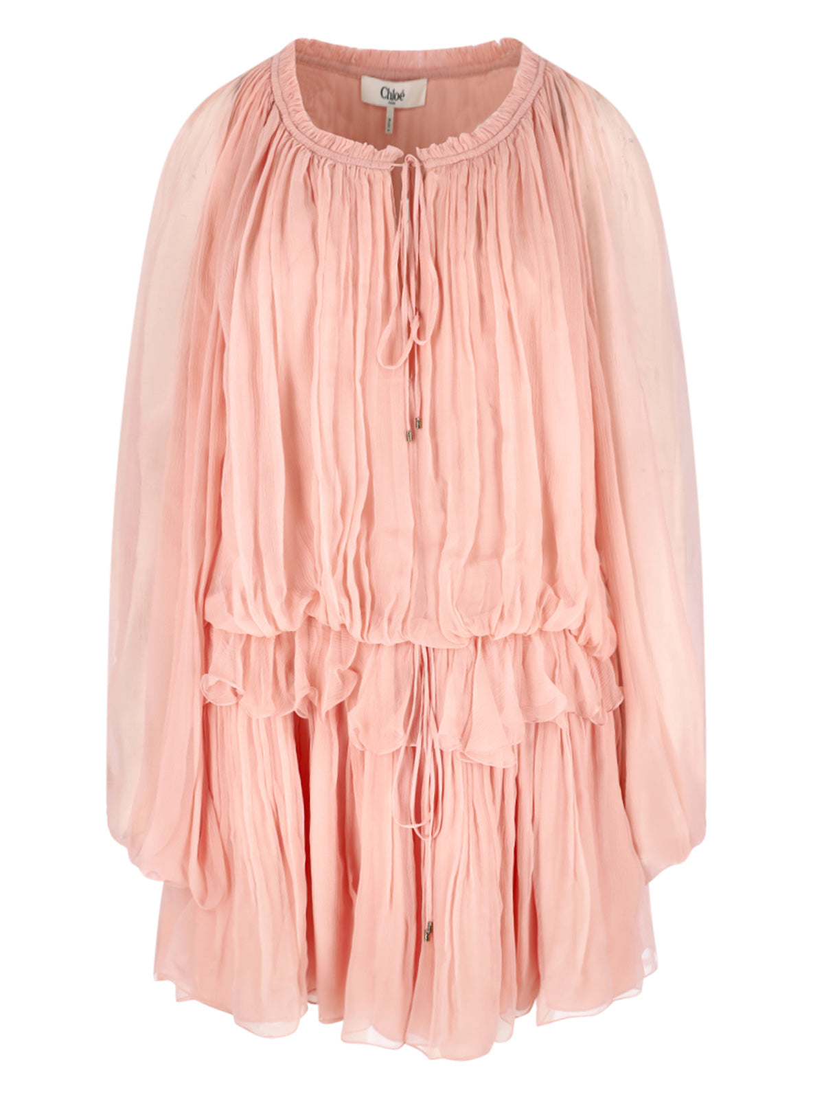 Chloé Lightweight Silk Slip Dress with Soft Natural Drape