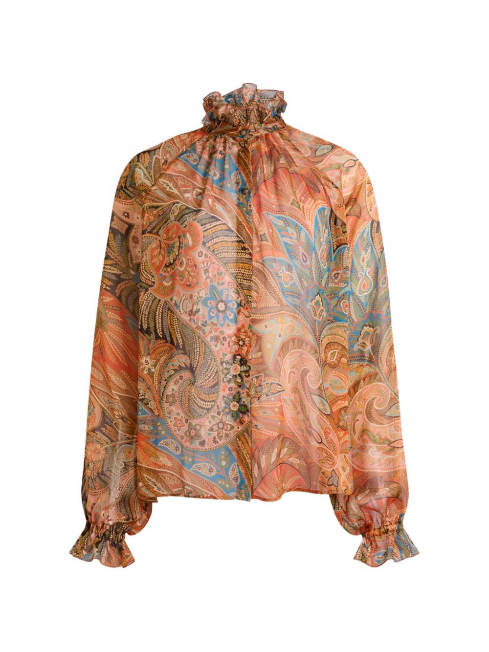 Printed silk shirt