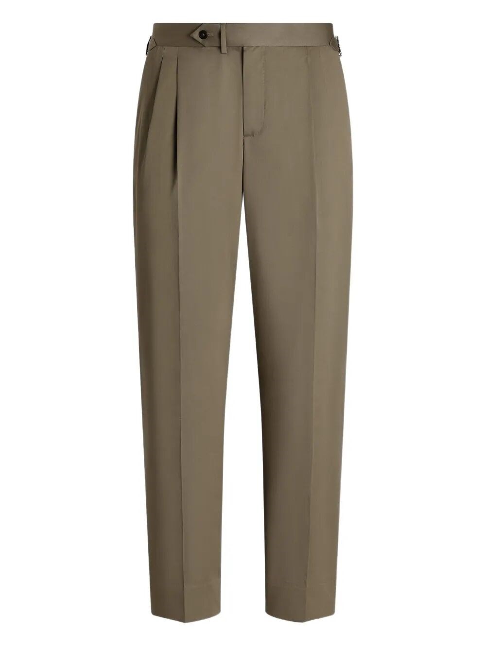 Straight Leg Pants With Pleat