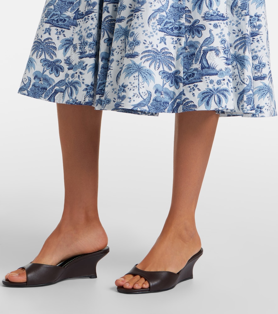 Wells floral cotton poplin midi dress