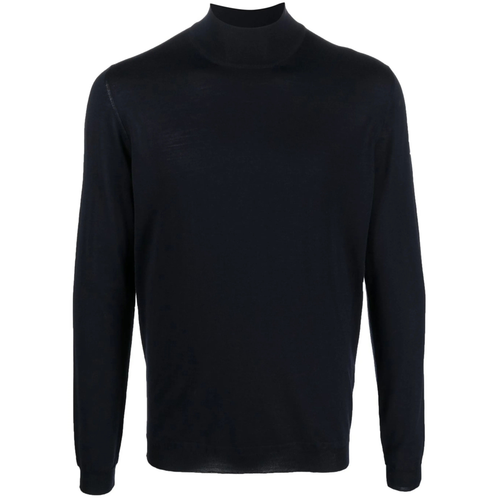 Fine-knit High-neck Jumper