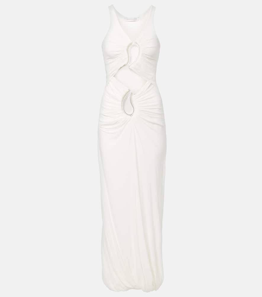 Paisley Disconnect cutout jersey maxi dress
