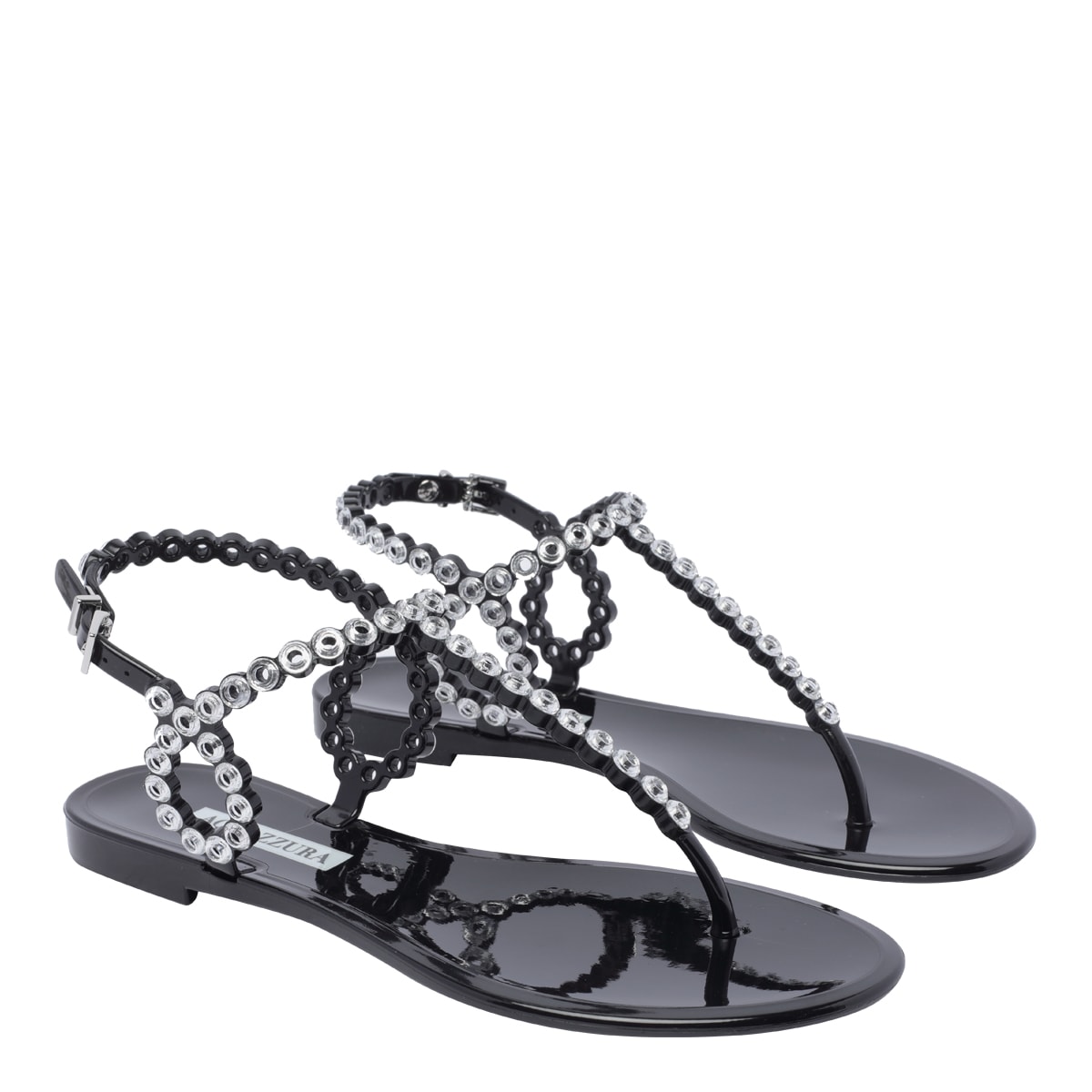 Almost Bare Crystal Jelly Sandals