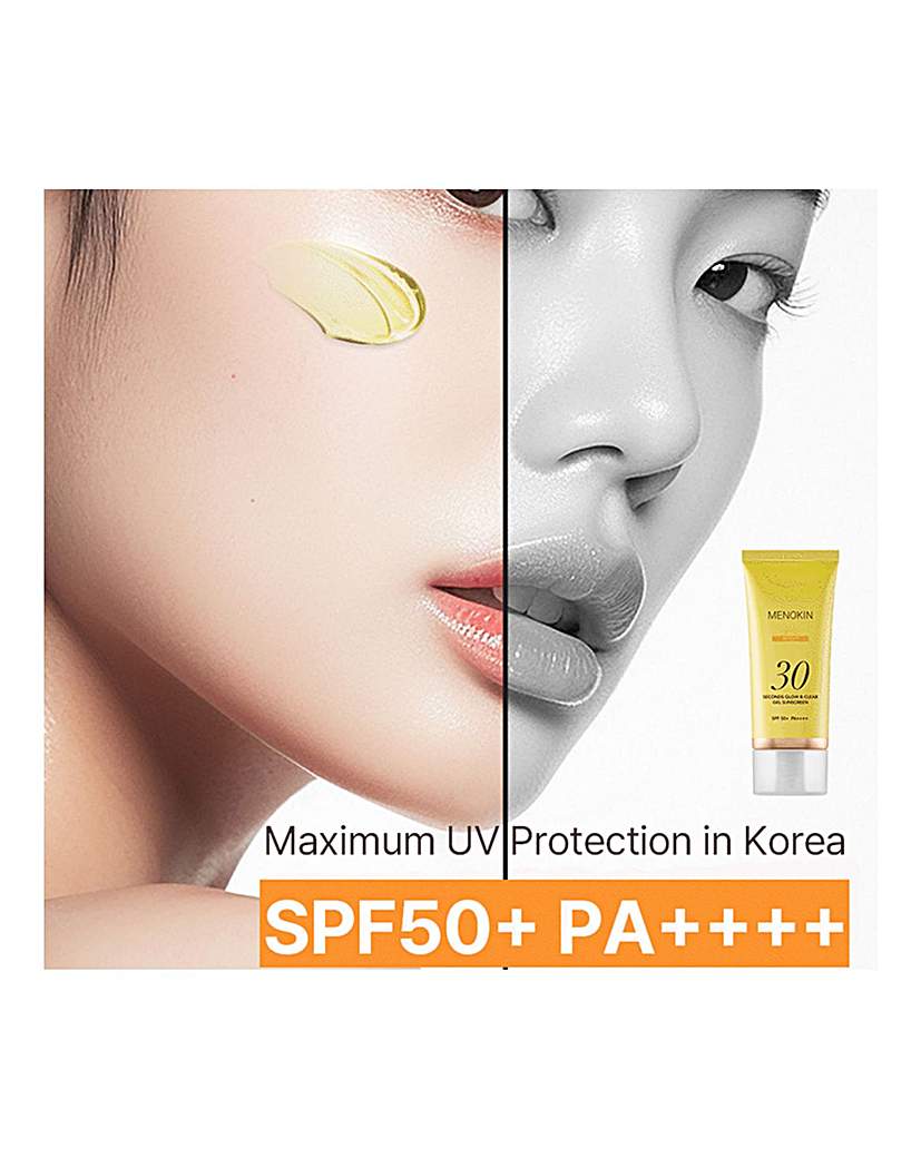 Bright Glow + Clear Gel Sunscreen SPF