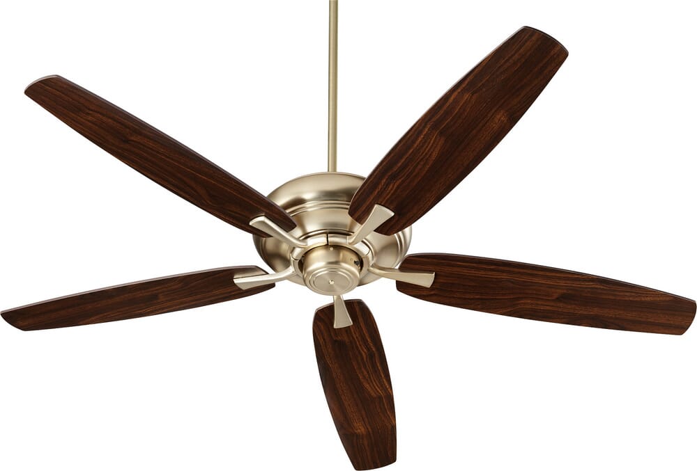 Quorum Apex 56" Indoor Ceiling Fan in Aged Bra