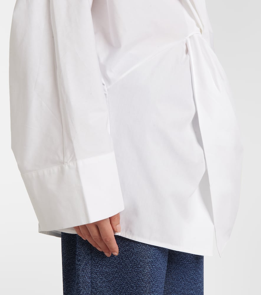 Destry gathered cotton poplin top
