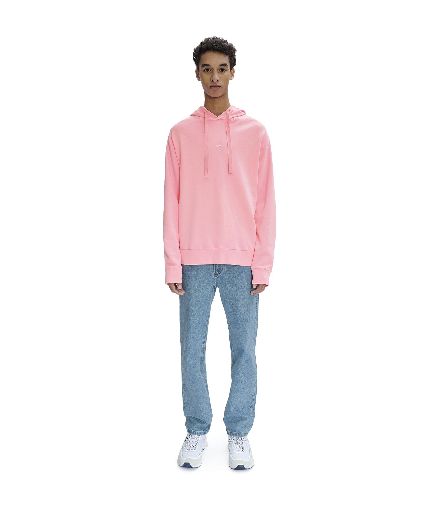 Larry Fluo hoodie FAM - Fluorescent pink