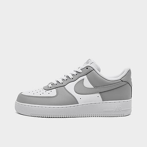 Men's Air Force 1 '07 Low Casual Shoes in White/White/Light Smoke Grey