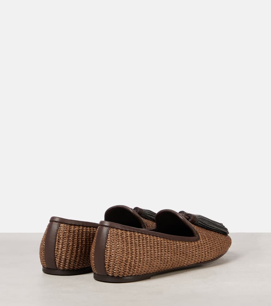 Brunello Cucinelli Monili woven loafers