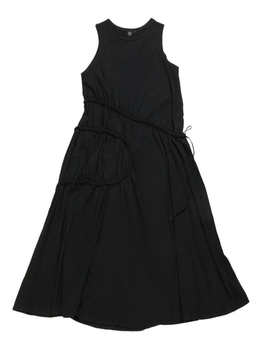 Y's cotton midi dress - Black