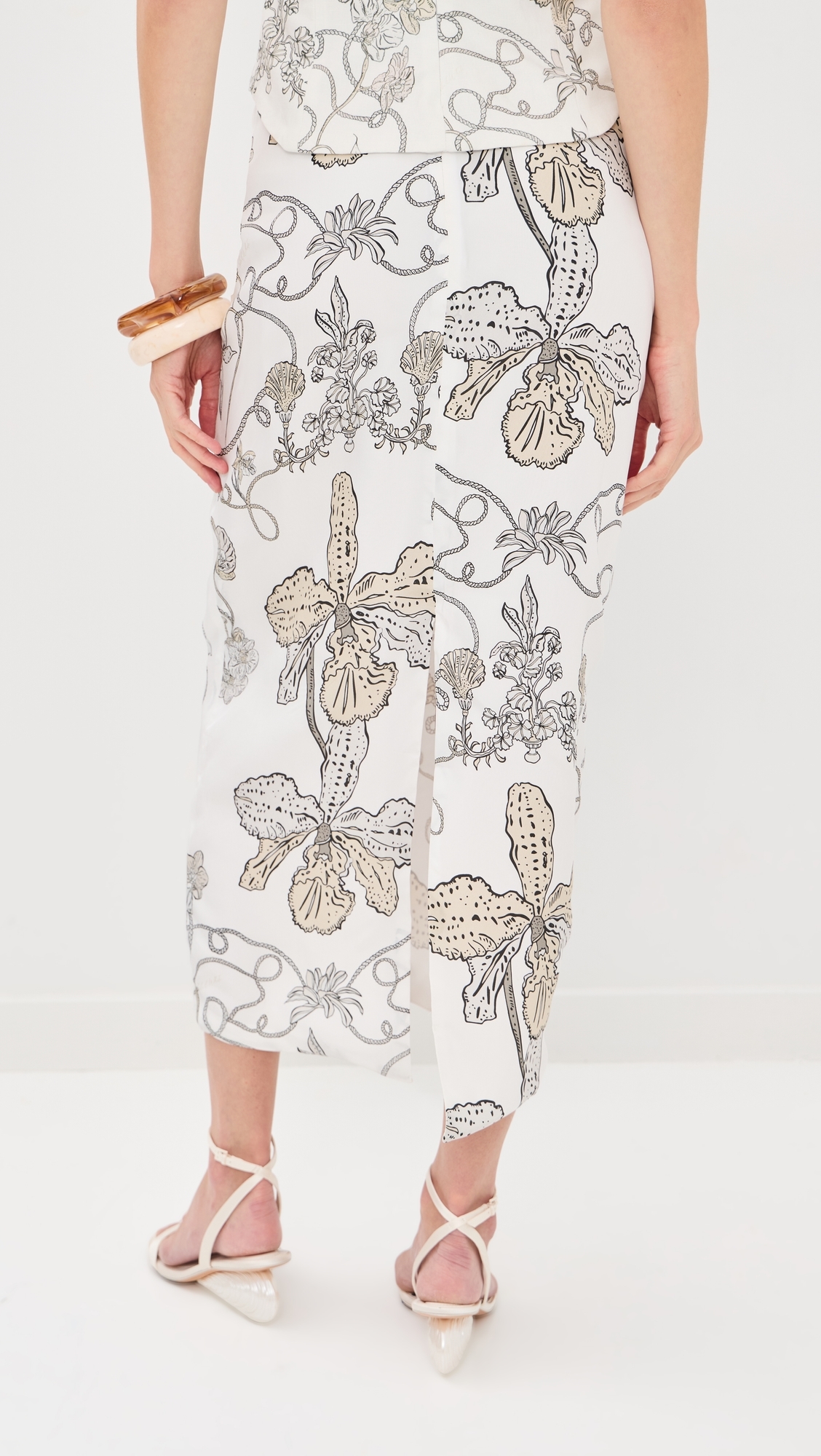Onia Silk Skirt Orquidee
