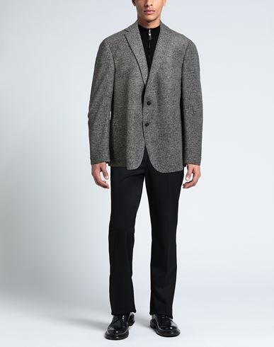 Man Blazer Grey Size 50 Acrylic, Virgin Wool, Polyester