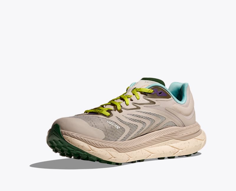 HOKA Tecton X 2 MAAP Shoes in Pumice Stone/Limeade