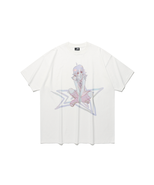 STAR GIRL BIG BIG TEE_WHITE