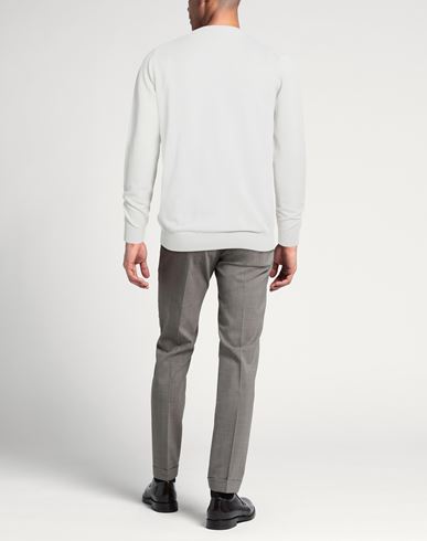 Man Sweater Light grey Size L Cotton