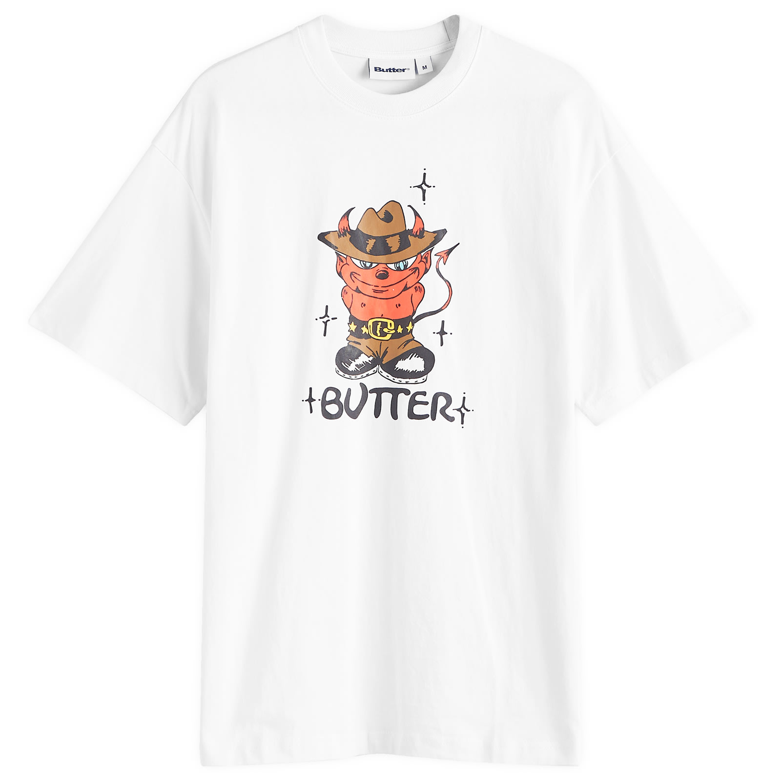 Butter Goods Men's Devil T-Shirt in White BGQ224D20201