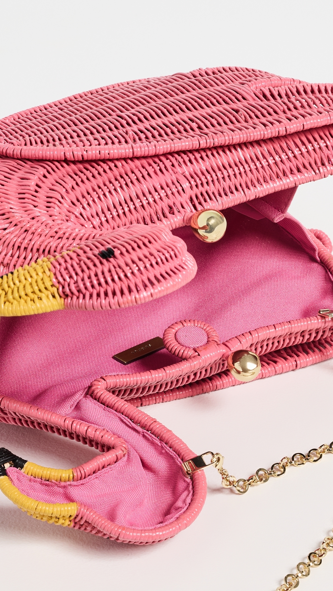 Dante Flamingo Clutch Pink One Size