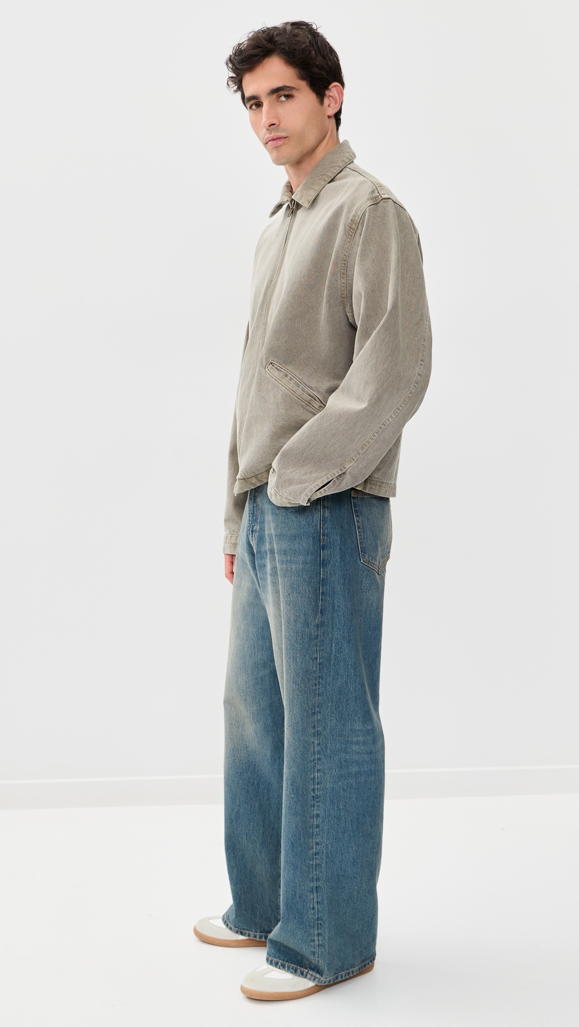 Zed Zip Twill Jacket Moss