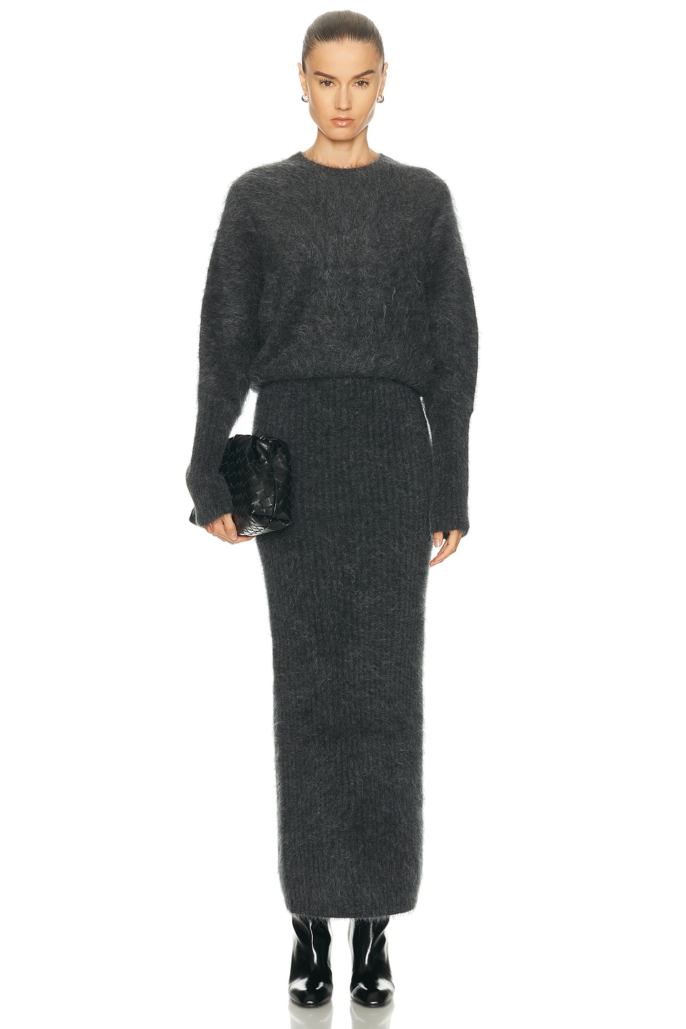 By Malene Birger Gislaine Hairy Dress in Grey