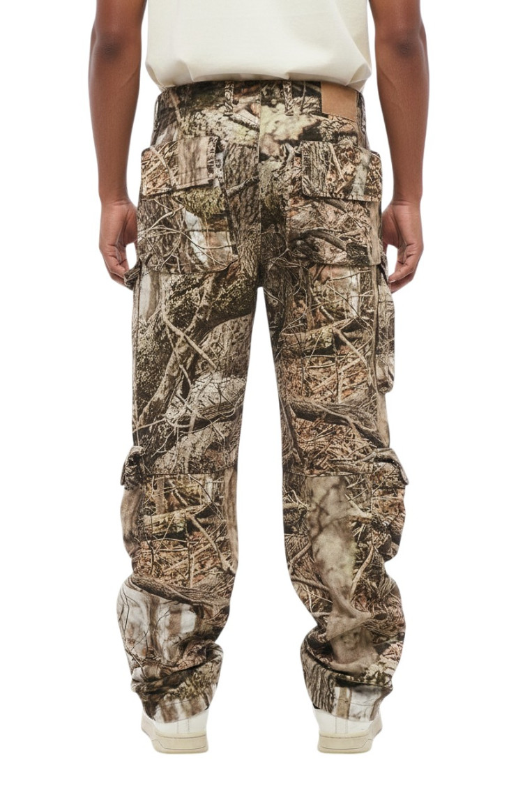 Multicolor Camo Print Trousers