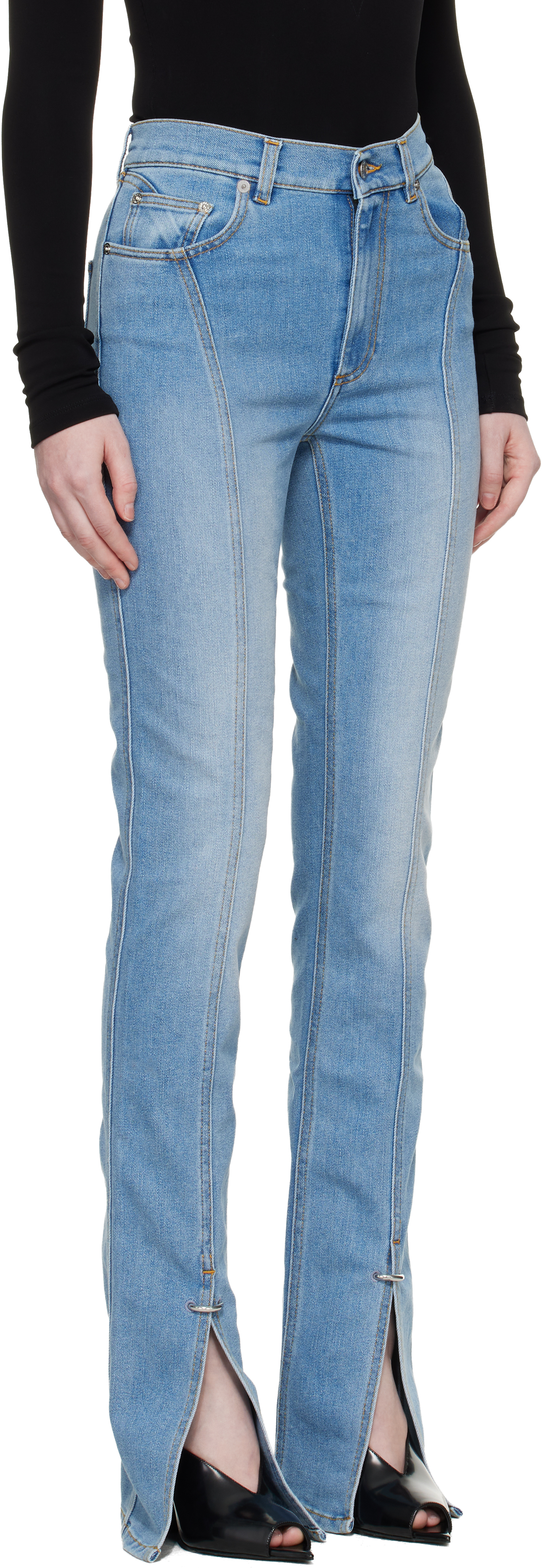 Blue Stretch Denim Jeans