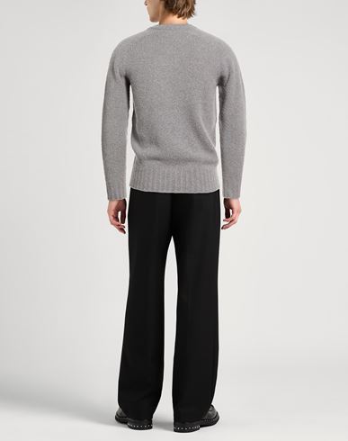 Man Sweater Grey Size 44 Merino Wool