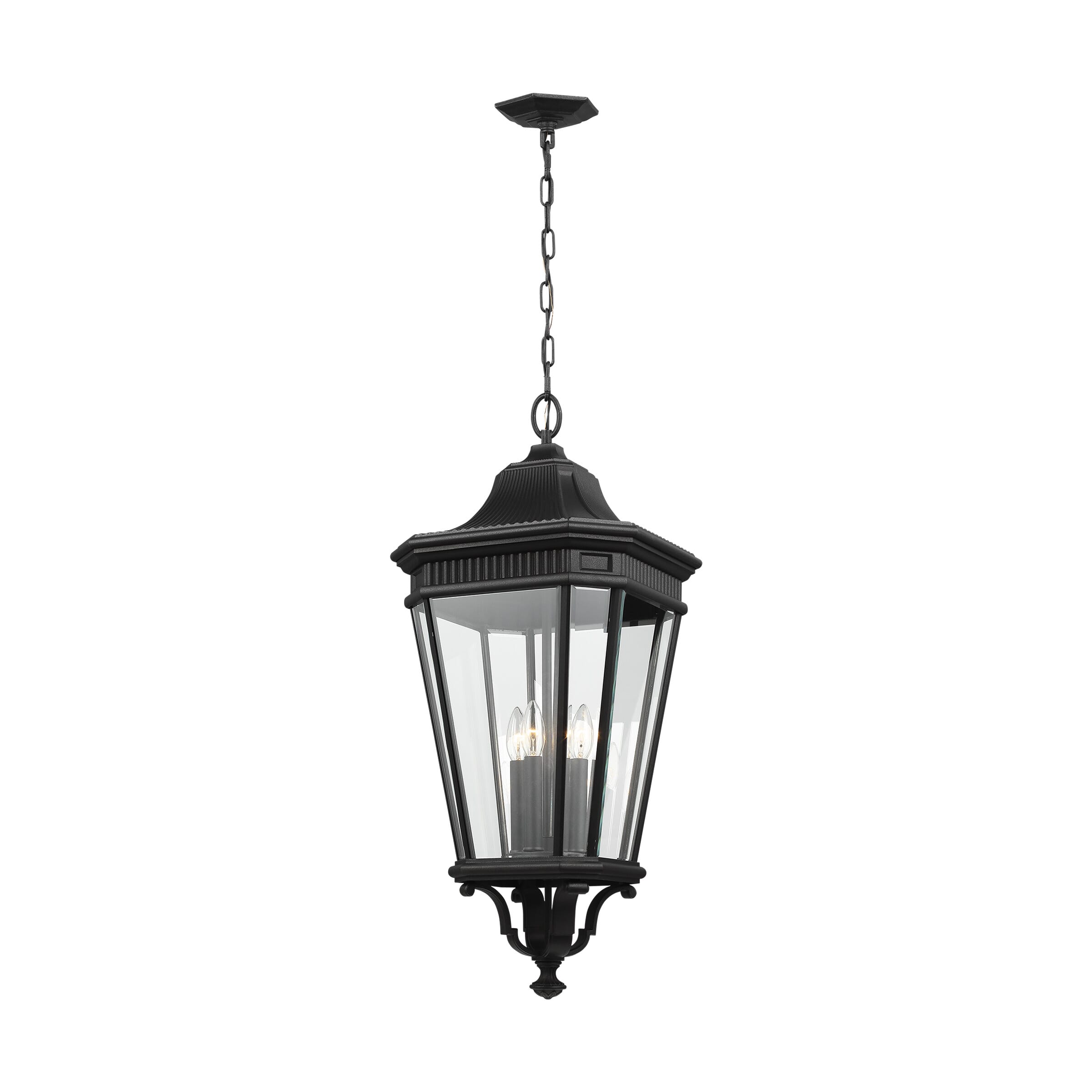 Generation Lighting Cotswold Lane 4-Light Hanging Lantern in Black
