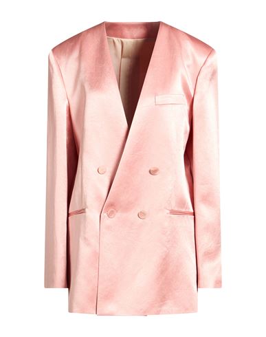 Woman Blazer Salmon pink Size 8 Acetate