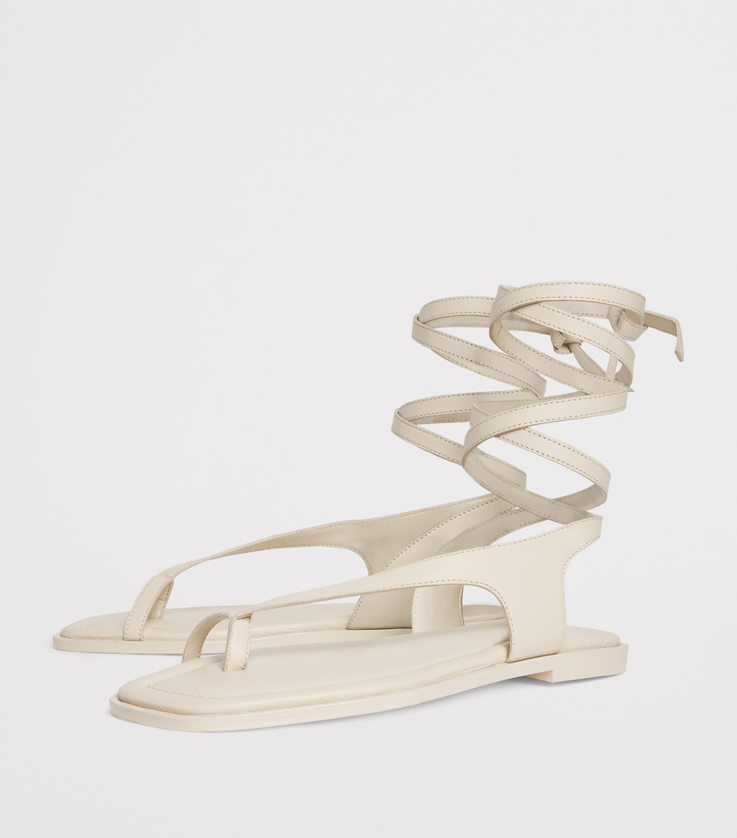 A.Emery Leather Ankle-Wrap Heidi Sandals