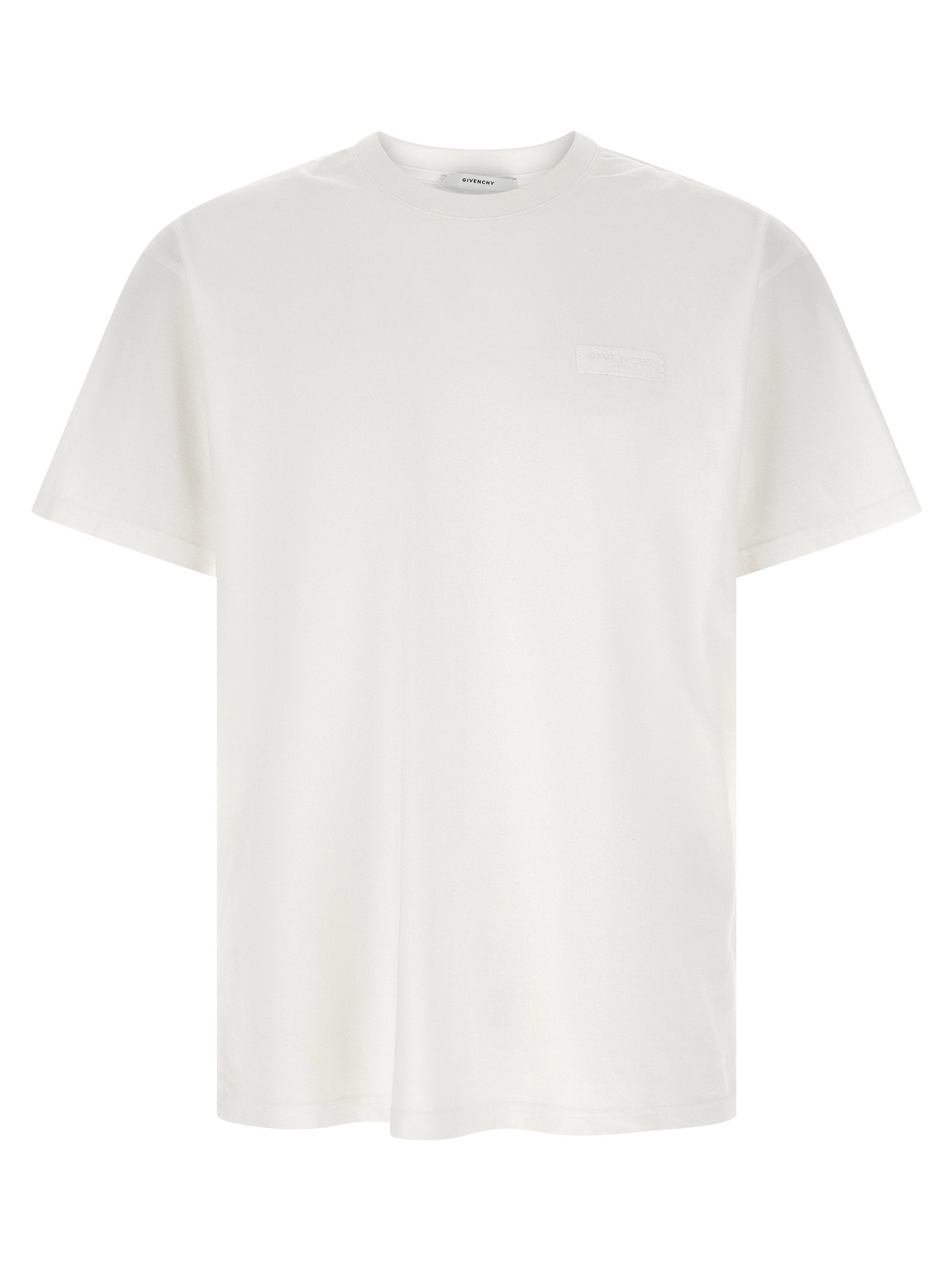 Grosgrain Logo Patch T-shirt — White