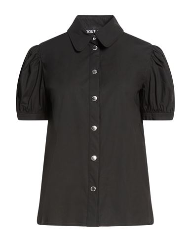 Woman Shirt Black Size 10 Cotton, Elastane