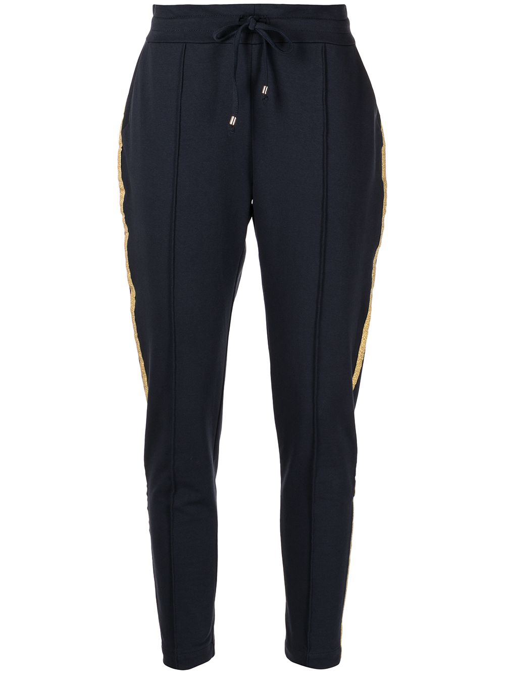 Side-stripe track pants - Blue