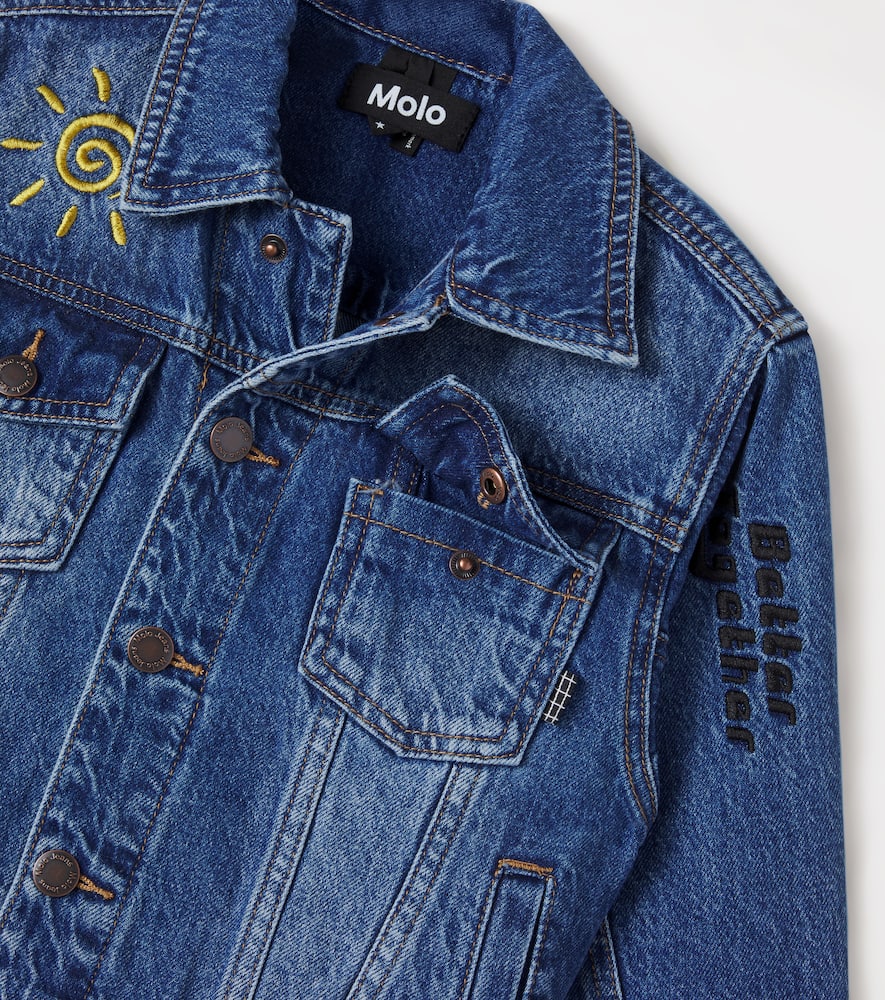 Honore patch-appliqué denim jacket