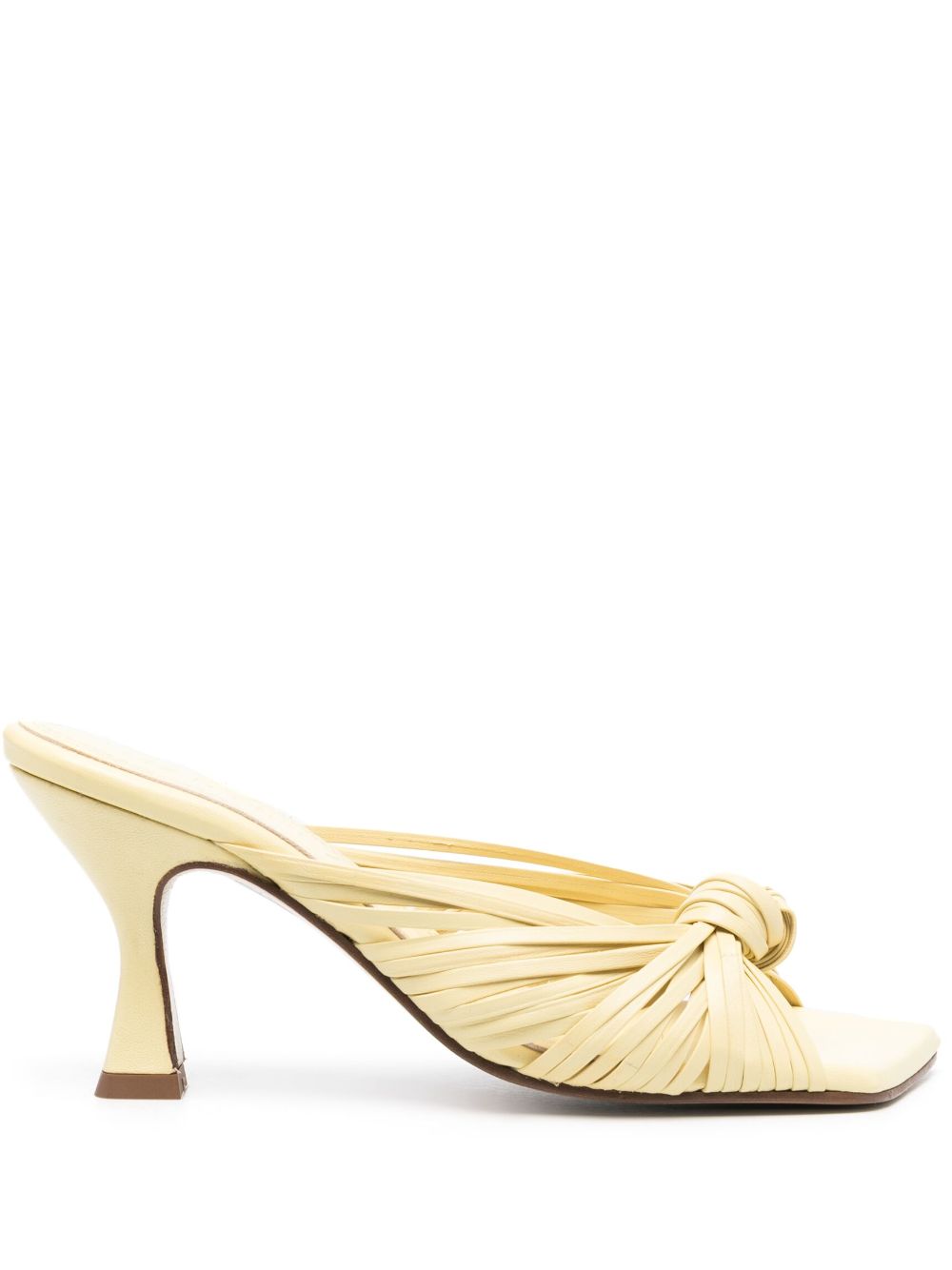 Alcala 90mm leather mules - Yellow