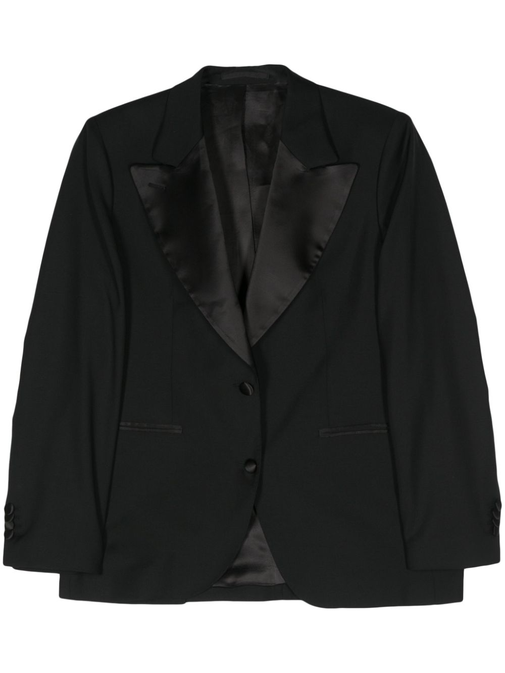 Raya single-breasted blazer - Black