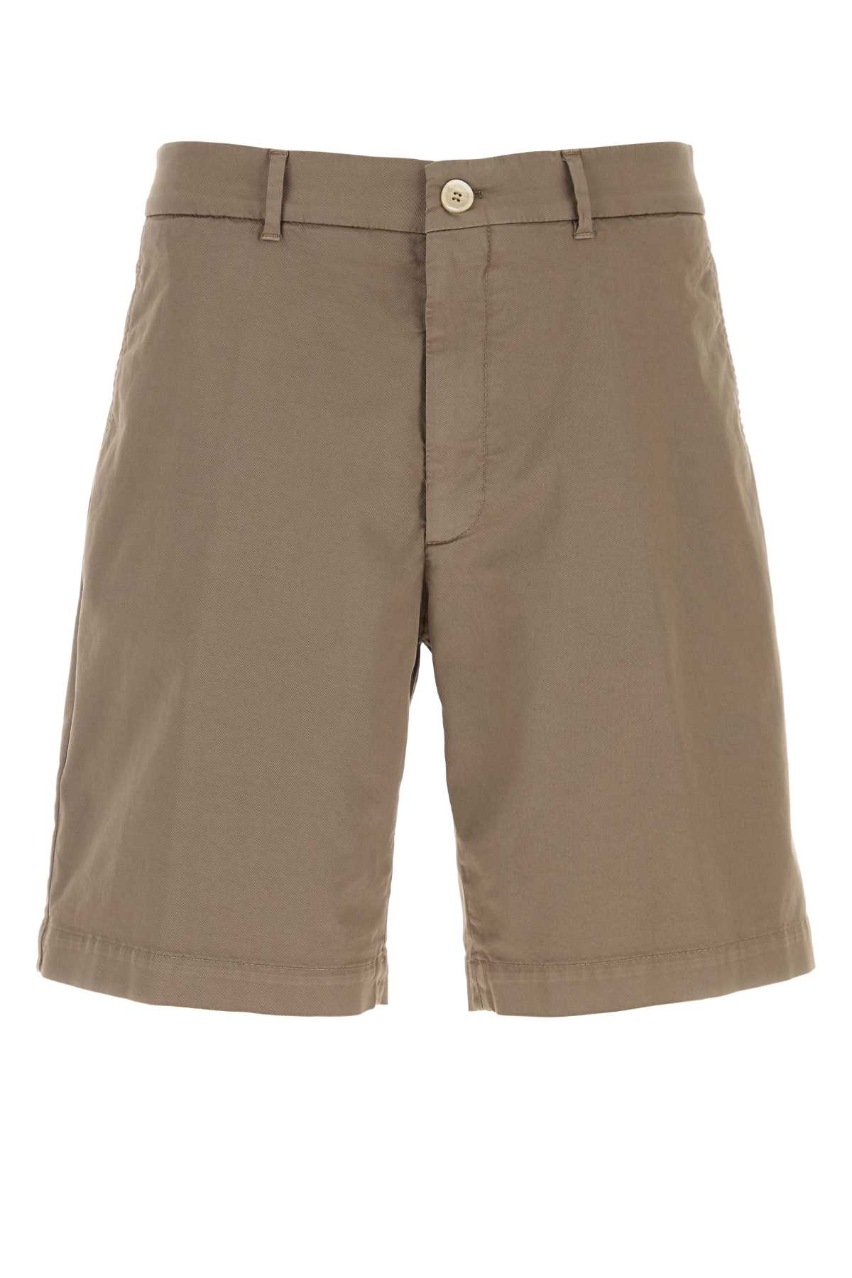 American Pima Cotton Bermuda Shorts Bermuda And Short Brown