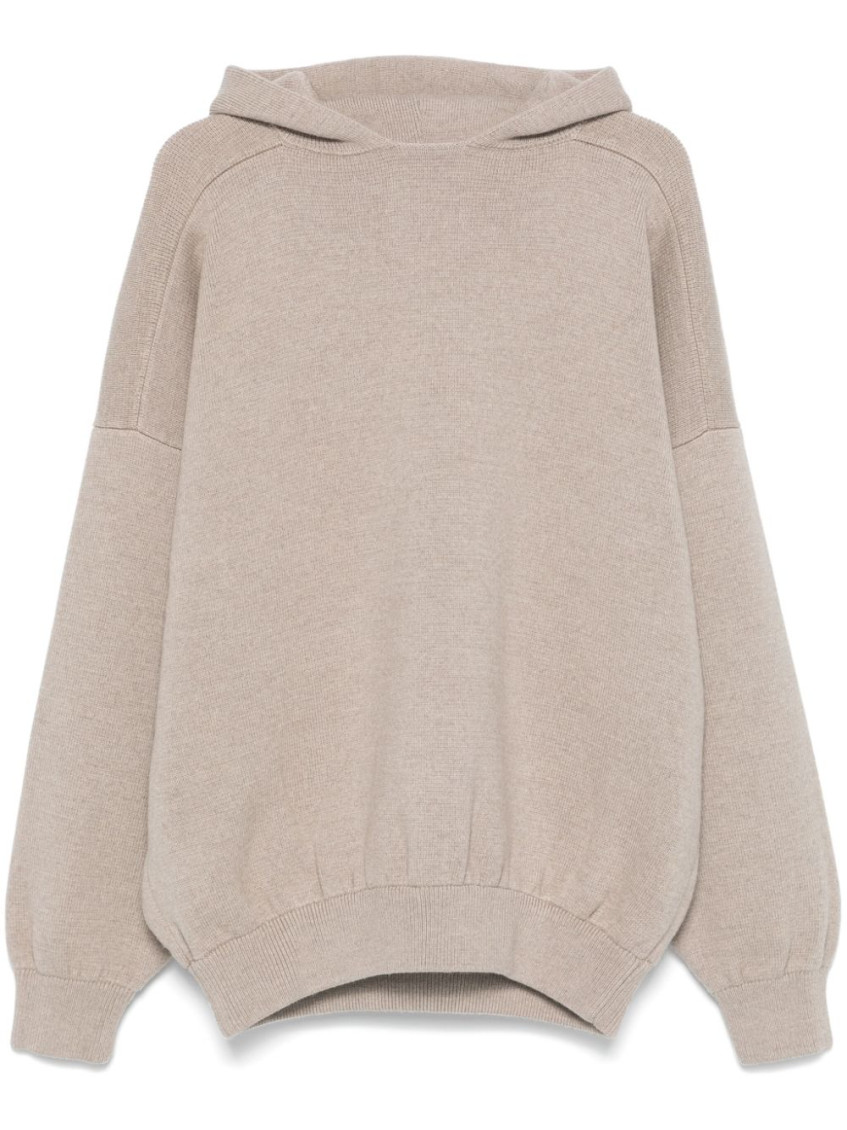 - Boucle Knit Hoodie